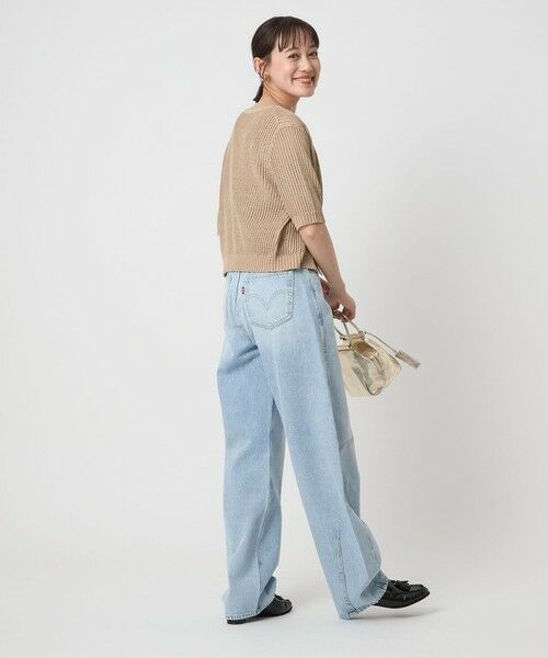 green label relaxing / グリーンレーベル リラクシング カーディガン・ボレロ | メッシュ ニット ショートスリーブ カーディガン | 詳細10