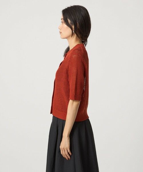 green label relaxing / グリーンレーベル リラクシング カーディガン・ボレロ | メッシュ ニット ショートスリーブ カーディガン | 詳細19