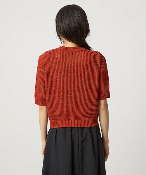 green label relaxing / グリーンレーベル リラクシング カーディガン・ボレロ | メッシュ ニット ショートスリーブ カーディガン | 詳細20