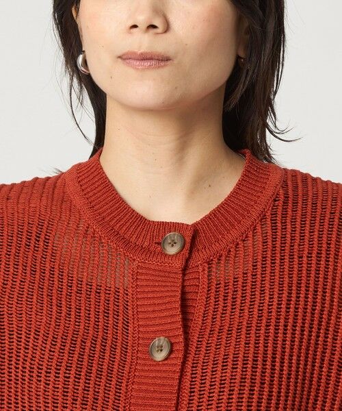 green label relaxing / グリーンレーベル リラクシング カーディガン・ボレロ | メッシュ ニット ショートスリーブ カーディガン | 詳細21