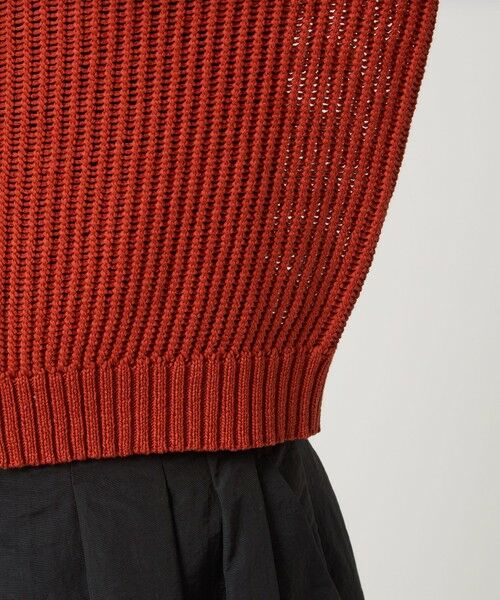 green label relaxing / グリーンレーベル リラクシング カーディガン・ボレロ | メッシュ ニット ショートスリーブ カーディガン | 詳細23