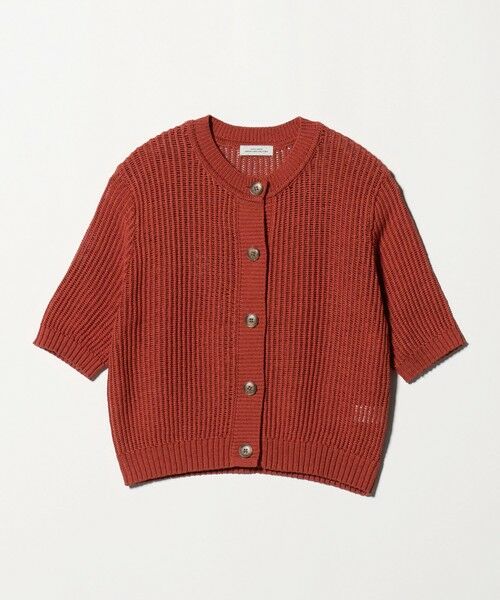 green label relaxing / グリーンレーベル リラクシング カーディガン・ボレロ | メッシュ ニット ショートスリーブ カーディガン | 詳細24