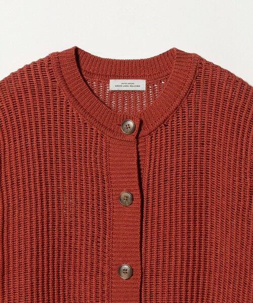 green label relaxing / グリーンレーベル リラクシング カーディガン・ボレロ | メッシュ ニット ショートスリーブ カーディガン | 詳細26