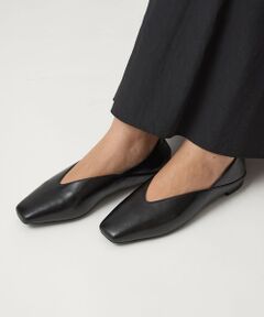 green label relaxing / グリーンレーベル リラクシング フラットシューズ | スクエア 2WAY フラットシューズ