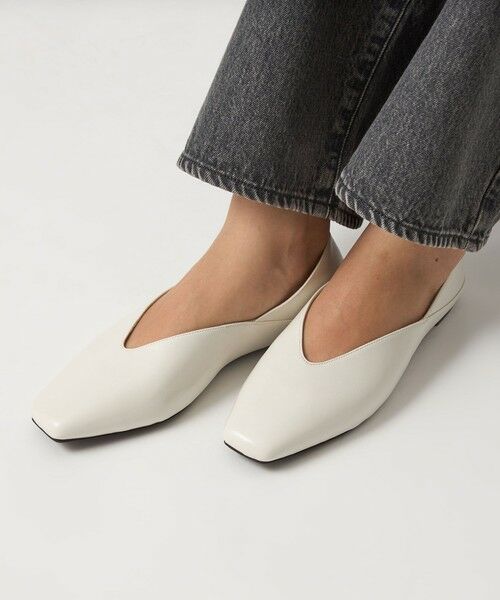green label relaxing / グリーンレーベル リラクシング フラットシューズ | スクエア 2WAY フラットシューズ | 詳細2