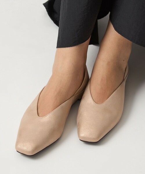 green label relaxing / グリーンレーベル リラクシング フラットシューズ | スクエア 2WAY フラットシューズ | 詳細8