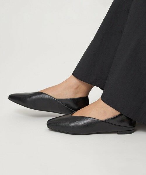 green label relaxing / グリーンレーベル リラクシング フラットシューズ | スクエア 2WAY フラットシューズ | 詳細20