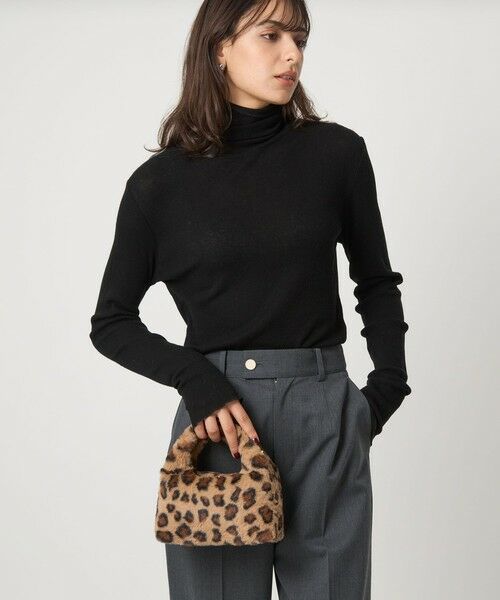 green label relaxing / グリーンレーベル リラクシング ショルダーバッグ | 【別注】＜SINBONO＞レオパード フェイクファー バッグ | 詳細14