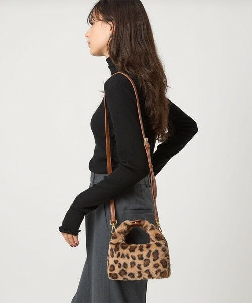 green label relaxing / グリーンレーベル リラクシング ショルダーバッグ | 【別注】＜SINBONO＞レオパード フェイクファー バッグ | 詳細17