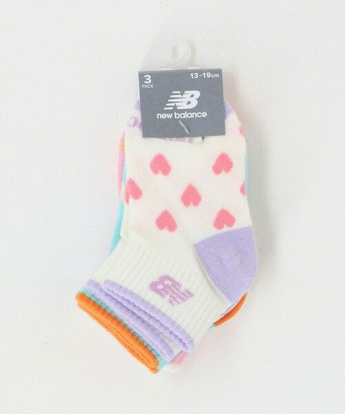 green label relaxing / グリーンレーベル リラクシング ソックス | ＜New Balance＞ガールズ ソックス 3P / キッズ  13cm‐19cm | 詳細13
