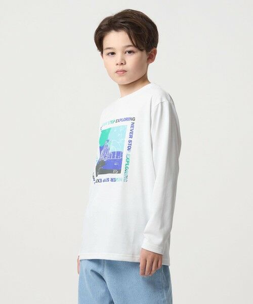 green label relaxing / グリーンレーベル リラクシング カットソー | ＜THE NORTH FACE＞ゲットモテッド グラフィック ロンT / キッズ / 130cm-160cm | 詳細1