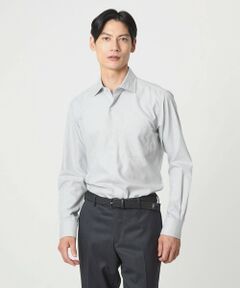 green label relaxing / グリーンレーベル リラクシング シャツ・ブラウス | コットン ヘリンボーン ワイドカラー ドレスシャツ -形態安定-