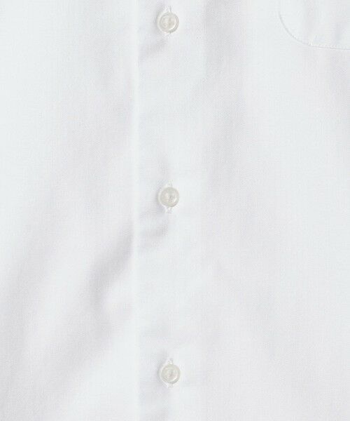 green label relaxing / グリーンレーベル リラクシング シャツ・ブラウス | コットン ヘリンボーン ワイドカラー ドレスシャツ -形態安定- | 詳細4