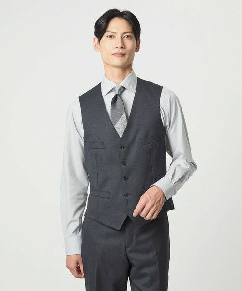 green label relaxing / グリーンレーベル リラクシング シャツ・ブラウス | コットン ヘリンボーン ワイドカラー ドレスシャツ -形態安定- | 詳細6