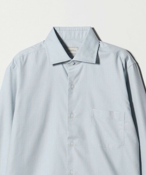 green label relaxing / グリーンレーベル リラクシング シャツ・ブラウス | コットン ヘリンボーン ワイドカラー ドレスシャツ -形態安定- | 詳細12