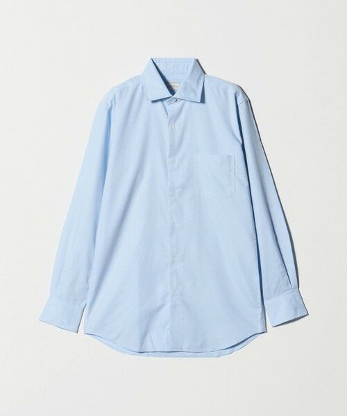 green label relaxing / グリーンレーベル リラクシング シャツ・ブラウス | コットン ヘリンボーン ワイドカラー ドレスシャツ -形態安定- | 詳細14