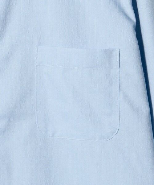 green label relaxing / グリーンレーベル リラクシング シャツ・ブラウス | コットン ヘリンボーン ワイドカラー ドレスシャツ -形態安定- | 詳細18