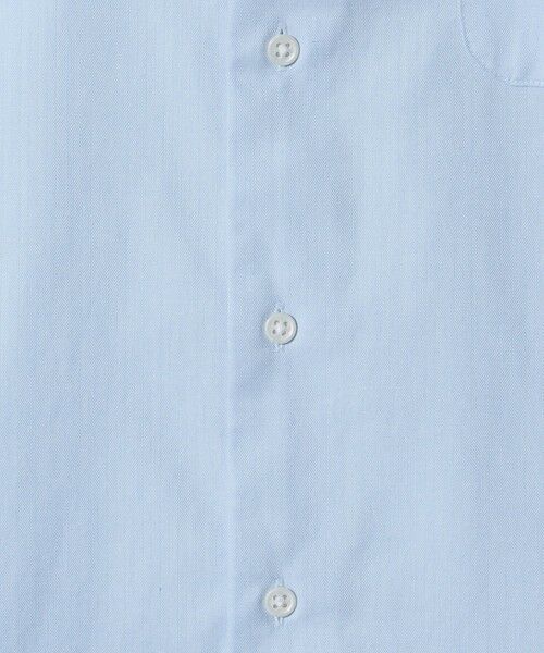 green label relaxing / グリーンレーベル リラクシング シャツ・ブラウス | コットン ヘリンボーン ワイドカラー ドレスシャツ -形態安定- | 詳細19