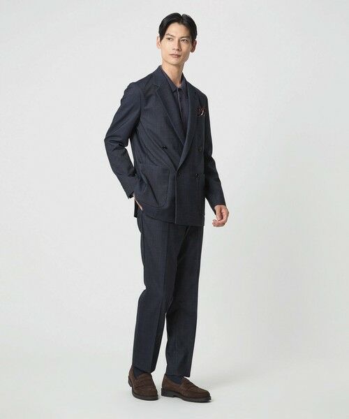 green label relaxing / グリーンレーベル リラクシング スラックス・ドレスパンツ | A+ デニムライク スタンダード イージー スラックス -ウォッシャブル・ストレッチ- | 詳細1