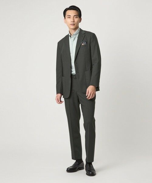 green label relaxing / グリーンレーベル リラクシング スラックス・ドレスパンツ | A+ TW カラーギャバ スタンダード イージー スラックス -ウォッシャブル・ストレッチ- | 詳細20