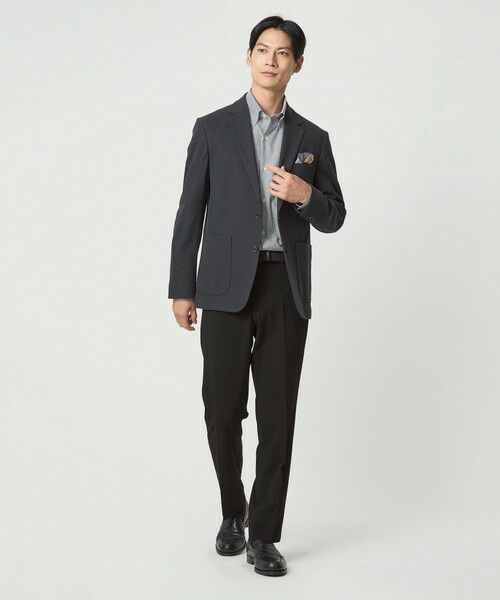 green label relaxing / グリーンレーベル リラクシング スラックス・ドレスパンツ | エブリット ナイロンレーヨンポリウレタン ジャージー カルゼ スタンダード スラックス | 詳細1