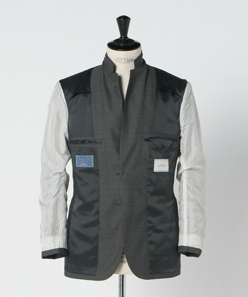 green label relaxing / グリーンレーベル リラクシング セットアップ | GUABELLO 組織無地 2B MF スーツジャケット | 詳細15