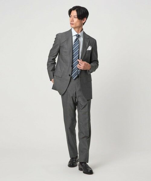 green label relaxing / グリーンレーベル リラクシング セットアップ | GUABELLO 組織無地 2B MF スーツジャケット | 詳細1