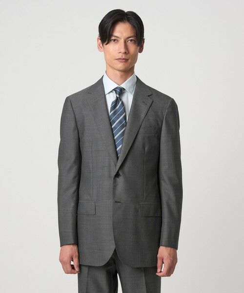 green label relaxing / グリーンレーベル リラクシング セットアップ | GUABELLO 組織無地 2B MF スーツジャケット | 詳細2