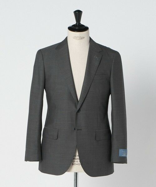 green label relaxing/グリーンレーベル リラクシング GUABELLO 組織無地 2B MF スーツジャケット MD. GRAY S(44) green label relaxing/グリーンレーベル リラクシング GUABELLO 組織無地 2B MF スーツジャケット MD. GRAY S(44)