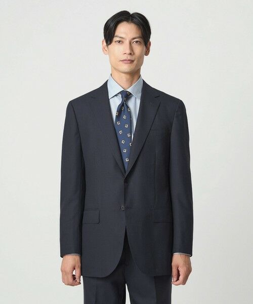 green label relaxing / グリーンレーベル リラクシング セットアップ | GUABELLO 組織無地 2B MF スーツジャケット | 詳細19