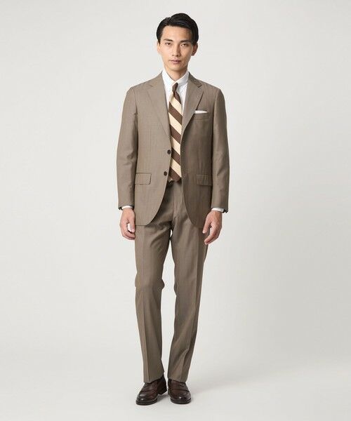 green label relaxing / グリーンレーベル リラクシング セットアップ | DRAGO ミニヘリンボーン 3B CLS/D- スーツジャケット | 詳細1