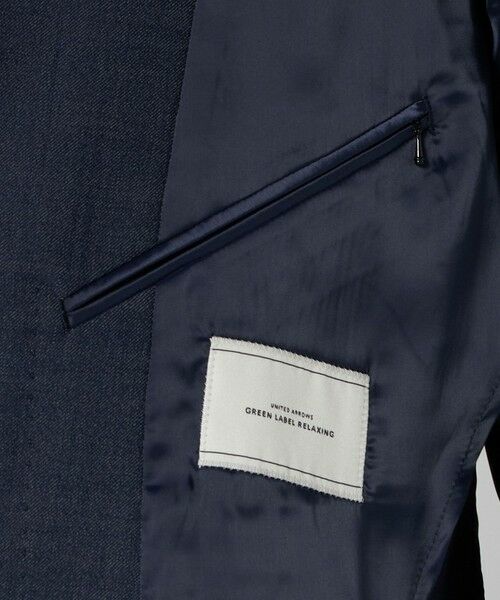 green label relaxing / グリーンレーベル リラクシング テーラードジャケット | A+ デニムライク ダブルブレスト 4B スタンダード ジャケット -ウォッシャブル・ストレッチ- | 詳細11