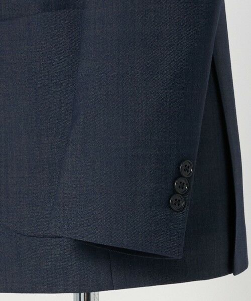 green label relaxing / グリーンレーベル リラクシング テーラードジャケット | A+ デニムライク ダブルブレスト 4B スタンダード ジャケット -ウォッシャブル・ストレッチ- | 詳細8