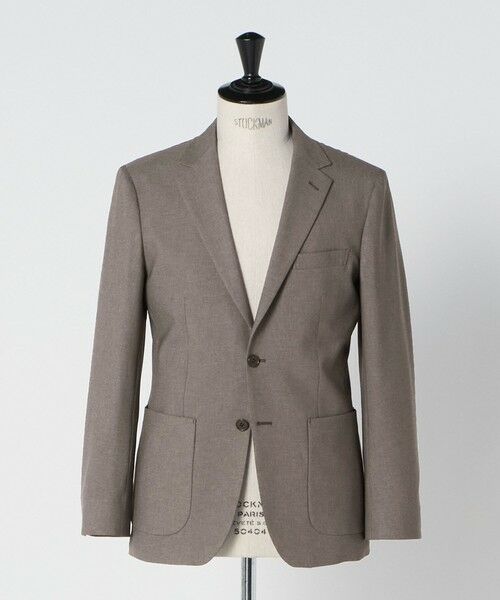 green label relaxing / グリーンレーベル リラクシング テーラードジャケット | A+ ウールライク 2B スタンダード 2P ジャケット -ウォッシャブル・ストレッチ- | 詳細4