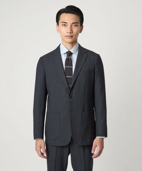 green label relaxing / グリーンレーベル リラクシング テーラードジャケット | A+ ウールライク 2B スタンダード 2P ジャケット -ウォッシャブル・ストレッチ- | 詳細8