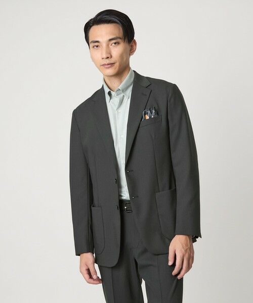 green label relaxing / グリーンレーベル リラクシング テーラードジャケット | A+ TW カラーギャバ 2B スタンダード 2P ジャケット -ウォッシャブル・ストレッチ- | 詳細20