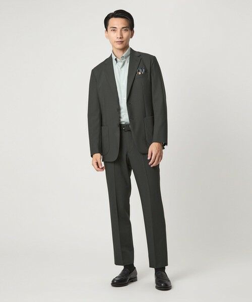 green label relaxing / グリーンレーベル リラクシング テーラードジャケット | A+ TW カラーギャバ 2B スタンダード 2P ジャケット -ウォッシャブル・ストレッチ- | 詳細21