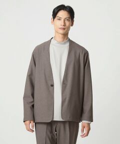 green label relaxing / グリーンレーベル リラクシング ノーカラージャケット | A+ ウールライク 1B ノーカラージャケット -ウォッシャブル・ストレッチ-