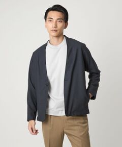 green label relaxing / グリーンレーベル リラクシング ノーカラージャケット | A+ ウールライク 1B ノーカラージャケット -ウォッシャブル・ストレッチ-