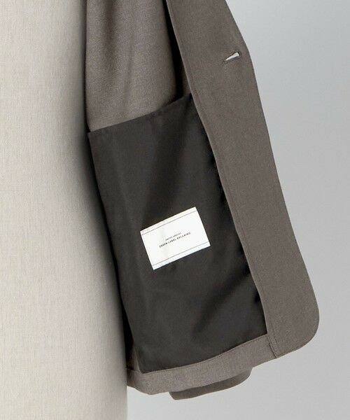 green label relaxing / グリーンレーベル リラクシング ノーカラージャケット | A+ ウールライク 1B ノーカラージャケット -ウォッシャブル・ストレッチ- | 詳細6