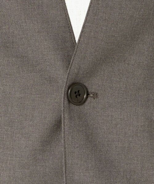 green label relaxing / グリーンレーベル リラクシング ノーカラージャケット | A+ ウールライク 1B ノーカラージャケット -ウォッシャブル・ストレッチ- | 詳細7