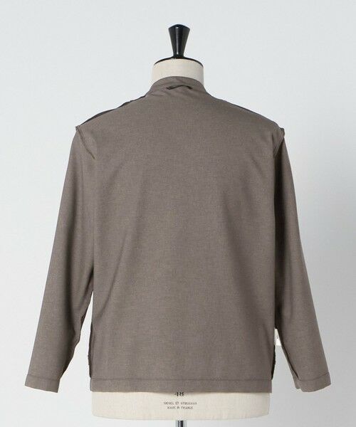 green label relaxing / グリーンレーベル リラクシング ノーカラージャケット | A+ ウールライク 1B ノーカラージャケット -ウォッシャブル・ストレッチ- | 詳細10