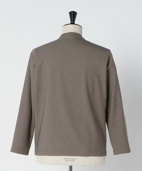 green label relaxing / グリーンレーベル リラクシング ノーカラージャケット | A+ ウールライク 1B ノーカラージャケット -ウォッシャブル・ストレッチ- | 詳細3