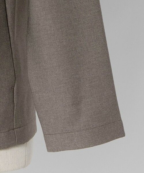 green label relaxing / グリーンレーベル リラクシング ノーカラージャケット | A+ ウールライク 1B ノーカラージャケット -ウォッシャブル・ストレッチ- | 詳細5