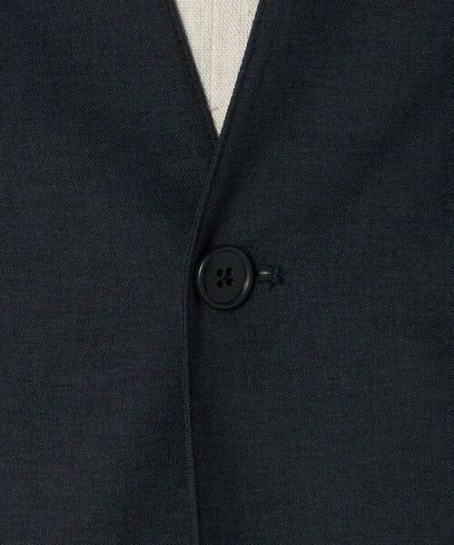 green label relaxing / グリーンレーベル リラクシング ノーカラージャケット | A+ ウールライク 1B ノーカラージャケット -ウォッシャブル・ストレッチ- | 詳細22