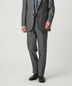 green label relaxing / グリーンレーベル リラクシング セットアップ | GUABELLO 組織無地 MF ノープリーツ スーツパンツ