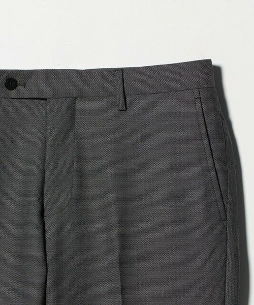 green label relaxing / グリーンレーベル リラクシング セットアップ | GUABELLO 組織無地 MF ノープリーツ スーツパンツ | 詳細7