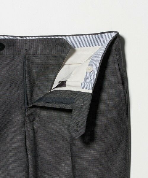 green label relaxing / グリーンレーベル リラクシング セットアップ | GUABELLO 組織無地 MF ノープリーツ スーツパンツ | 詳細8