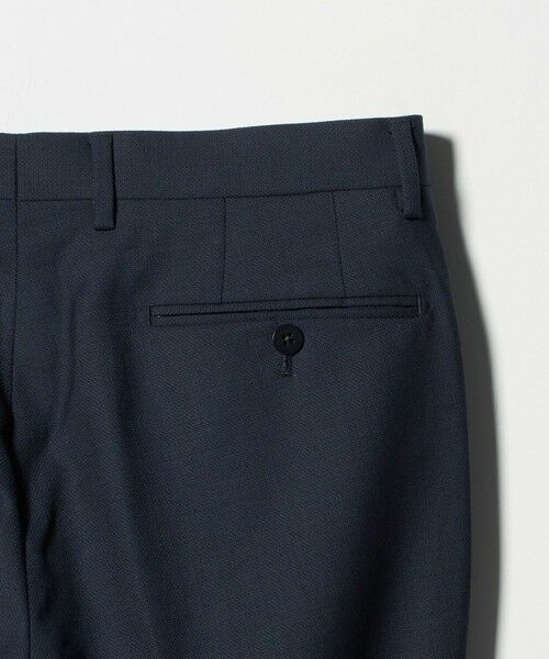 green label relaxing / グリーンレーベル リラクシング セットアップ | GUABELLO 組織無地 MF ノープリーツ スーツパンツ | 詳細19