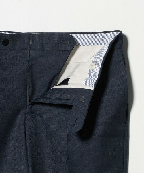 green label relaxing / グリーンレーベル リラクシング セットアップ | GUABELLO 組織無地 MF ノープリーツ スーツパンツ | 詳細20